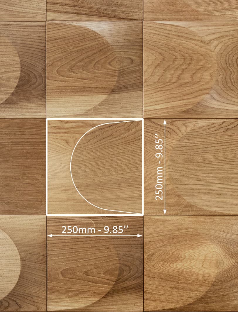 Arch 3D Paneel dimension sheets